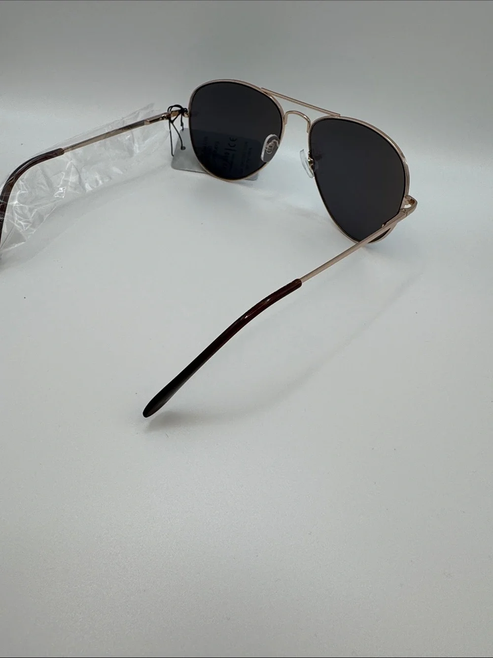 Aviator Sunglasses with Blue-Green Mirrored Lenses